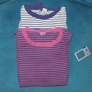 Two Calida long sleeve tops, 100% cotton, cuffed sleeves and bottom. Lar…